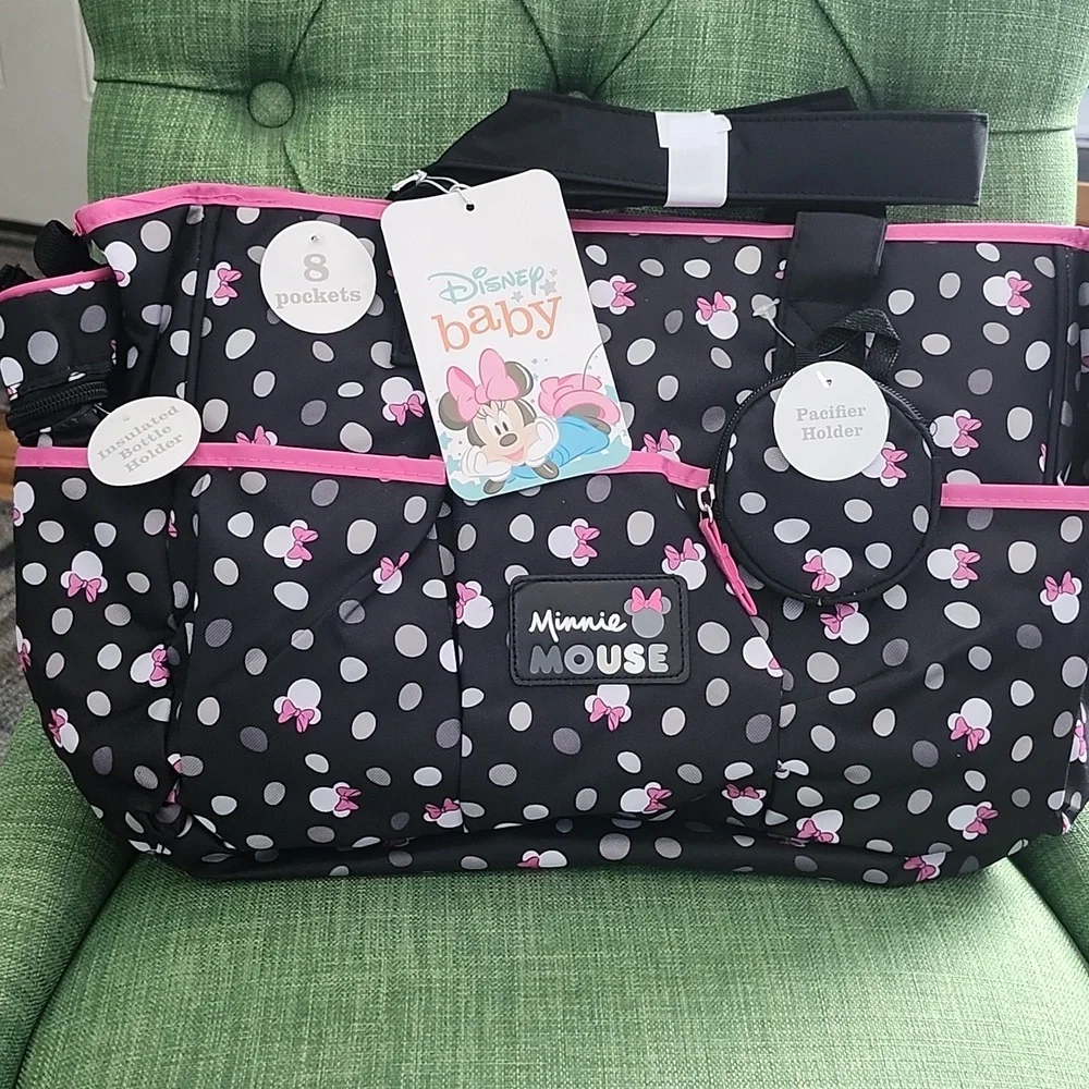 Disney Minnie Mouse Polka Dot Diaper Bag